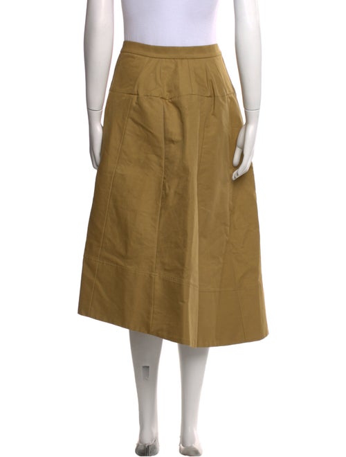 Tibi Pleated Accents Midi Length Skirt