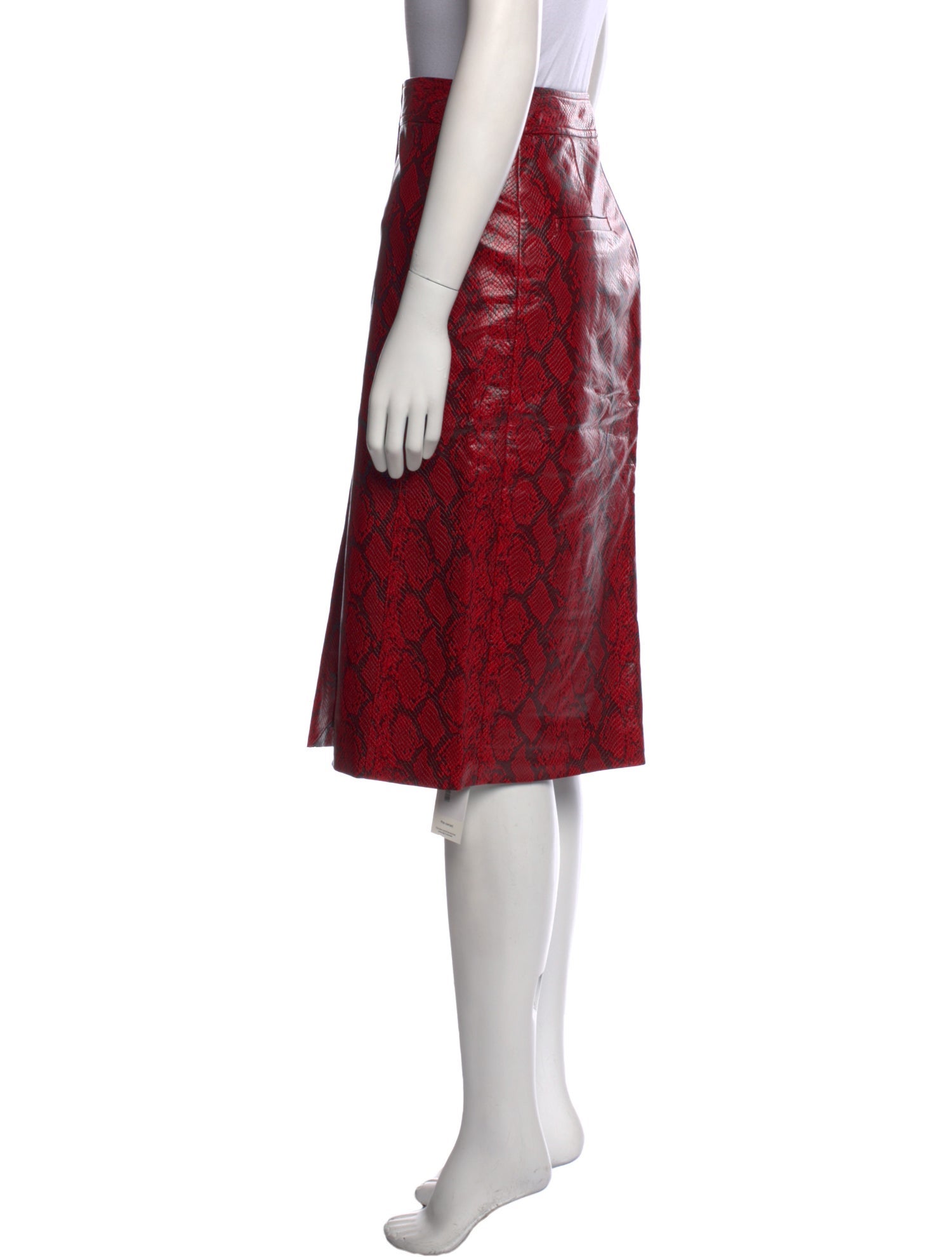 Tibi Animal Print Knee-Length Skirt