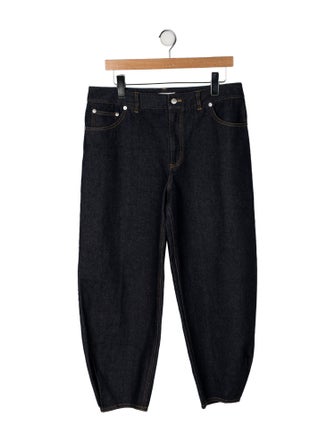 Tibi Mid-Rise Straight Leg Jeans