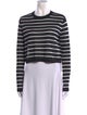 Tibi Striped Crew Neck Sweater
