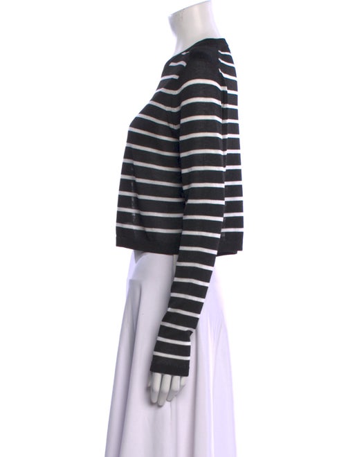 Tibi Striped Crew Neck Sweater