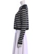 Tibi Striped Crew Neck Sweater