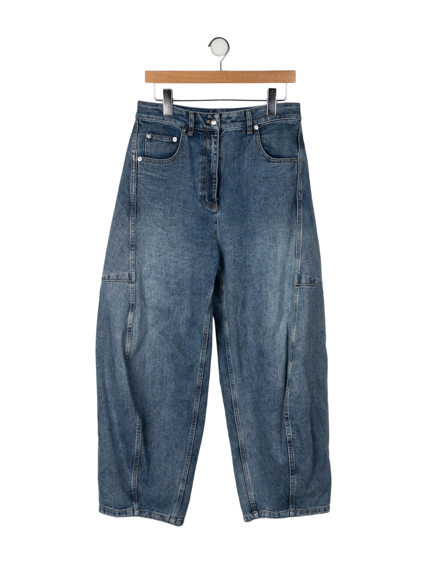 Tibi High-Rise Wide Leg Jeans