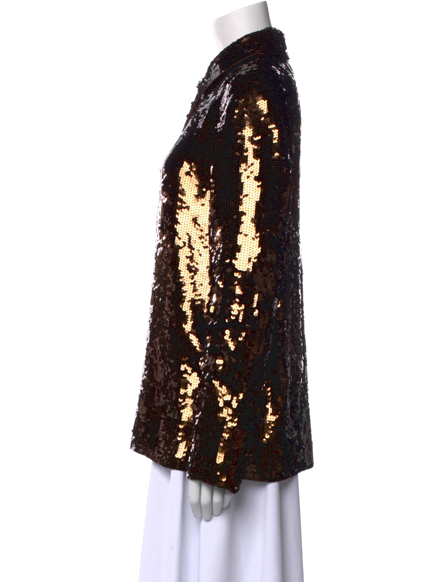 Tibi Silk Printed Button-Up Top