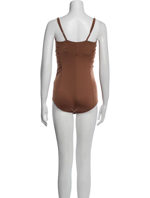 Tibi Square Neckline Sleeveless Bodysuit