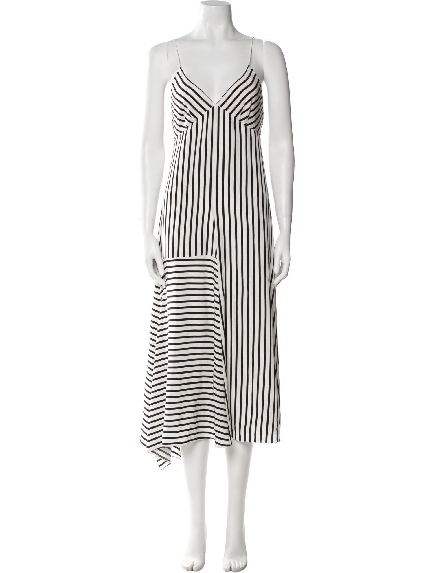 Tibi Striped Midi Length Dress