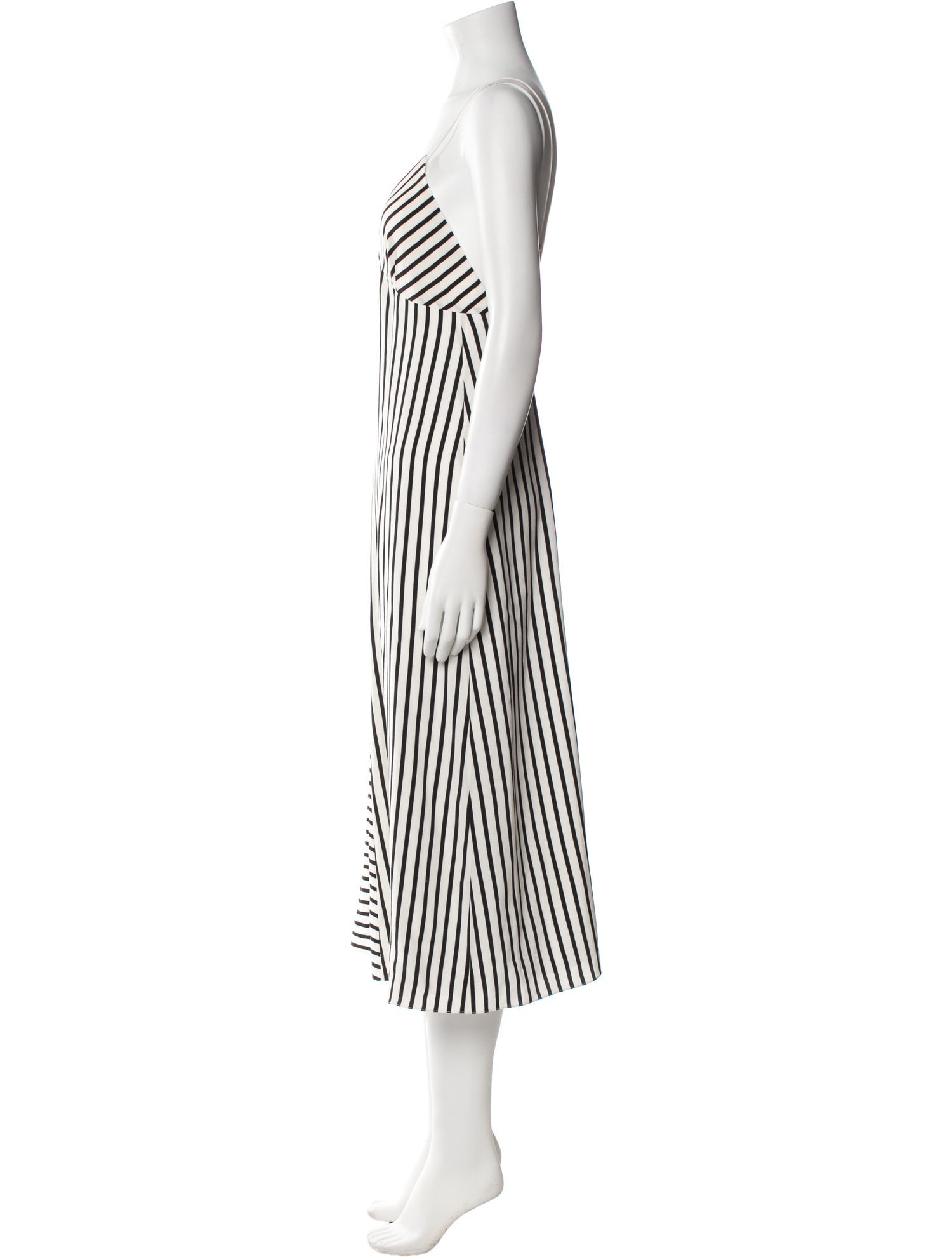 Tibi Striped Midi Length Dress