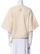 Tibi Crew Neck Three-Quarter Sleeve Sweatshirt