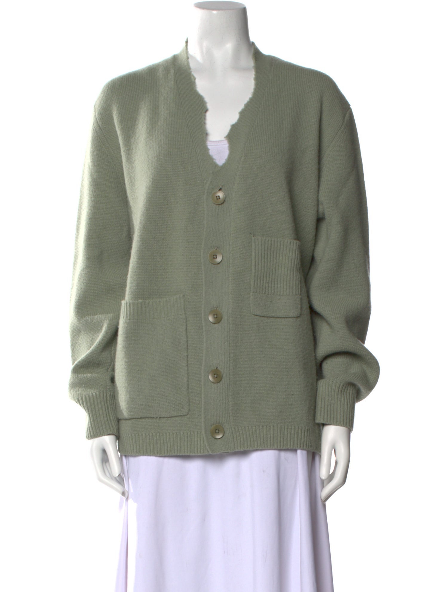 Tibi Lambswool V-Neck Sweater