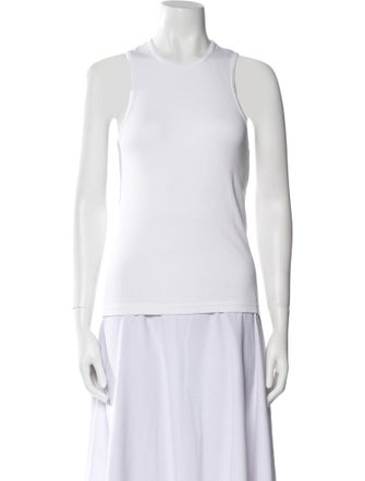 Tibi Crew Neck Sleeveless Top