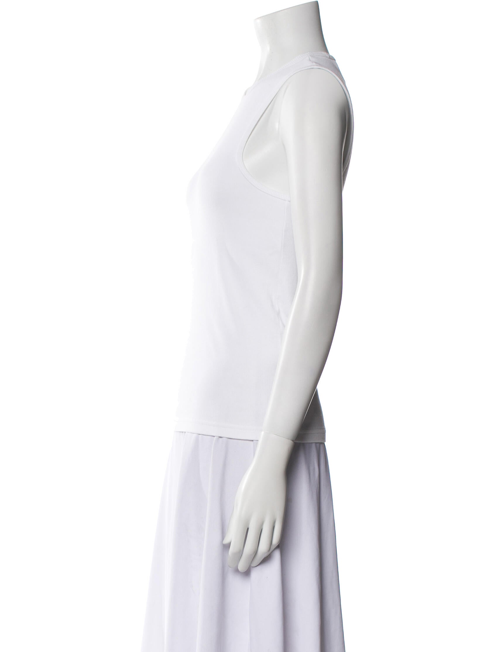 Tibi Crew Neck Sleeveless Top
