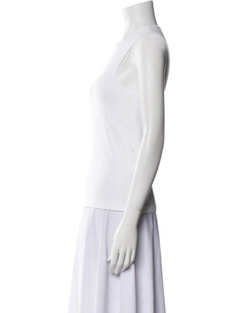 Tibi Crew Neck Sleeveless Top