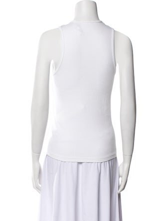 Tibi Crew Neck Sleeveless Top