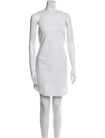 Tibi Crew Neck Mini Dress