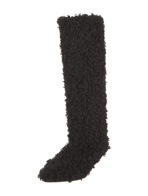 Tibi Faux Fur Lace-Up Boots