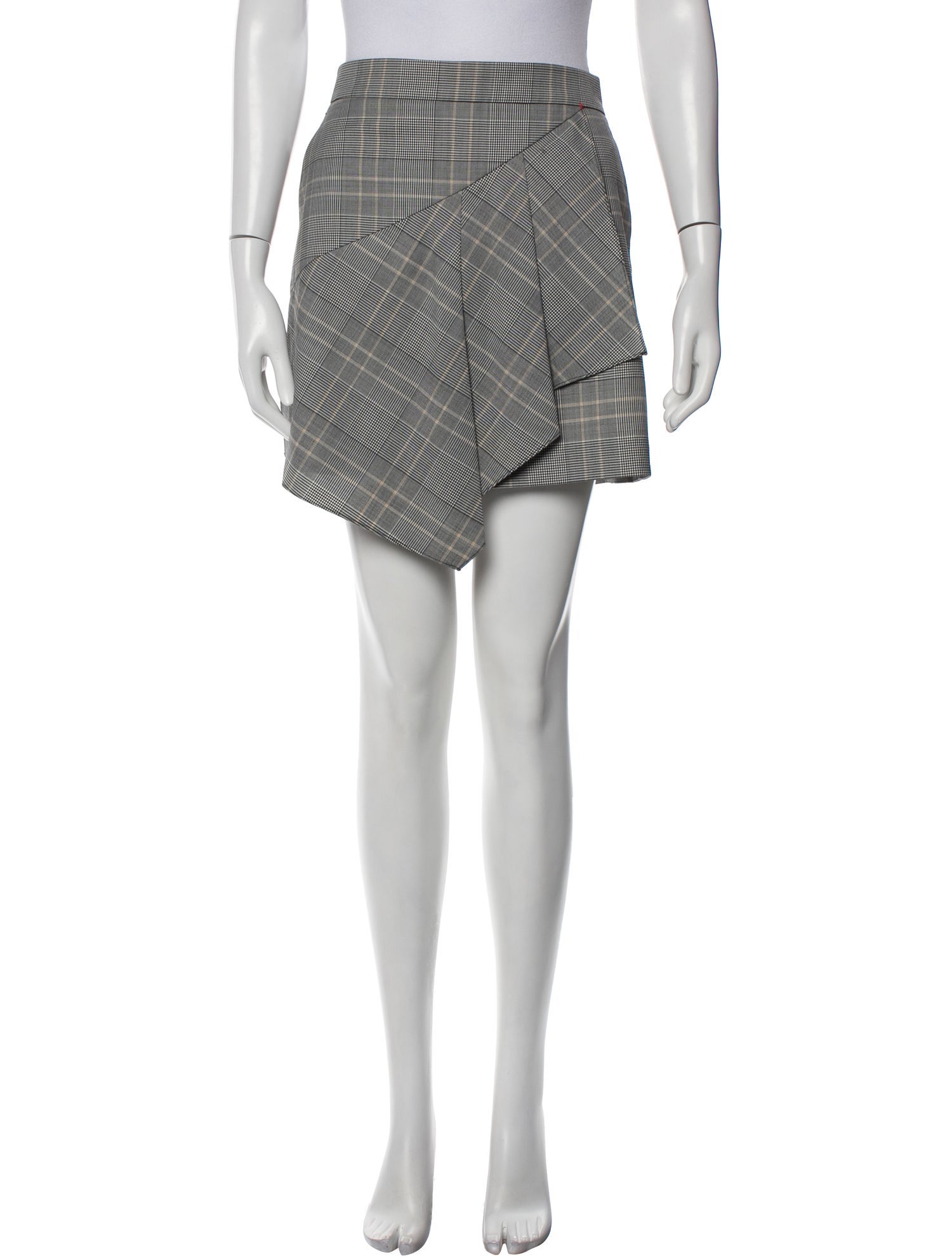 Tibi Plaid Print Knee-Length Shorts
