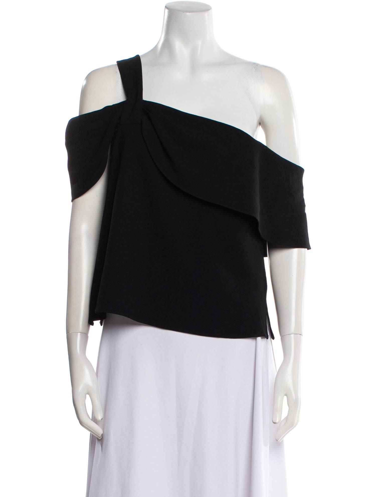 Tibi One-Shoulder Short Sleeve Top