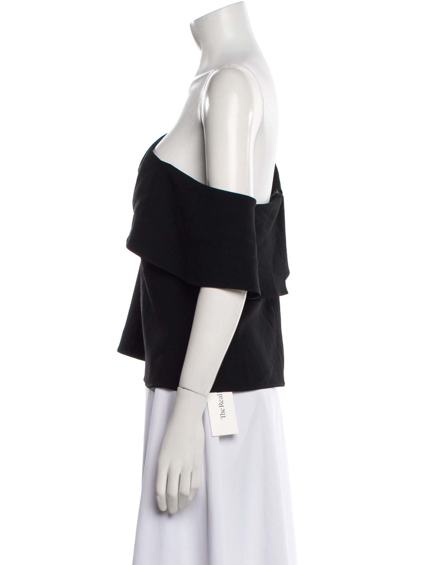 Tibi One-Shoulder Short Sleeve Top