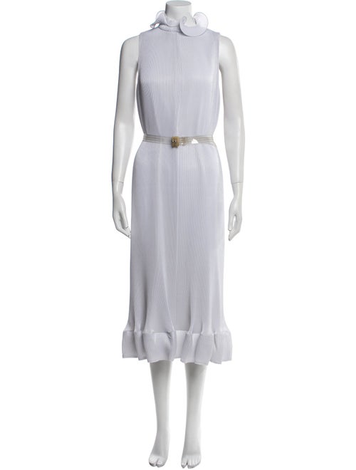 Tibi Mock Neck Long Dress