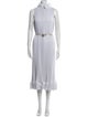 Tibi Mock Neck Long Dress