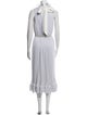 Tibi Mock Neck Long Dress