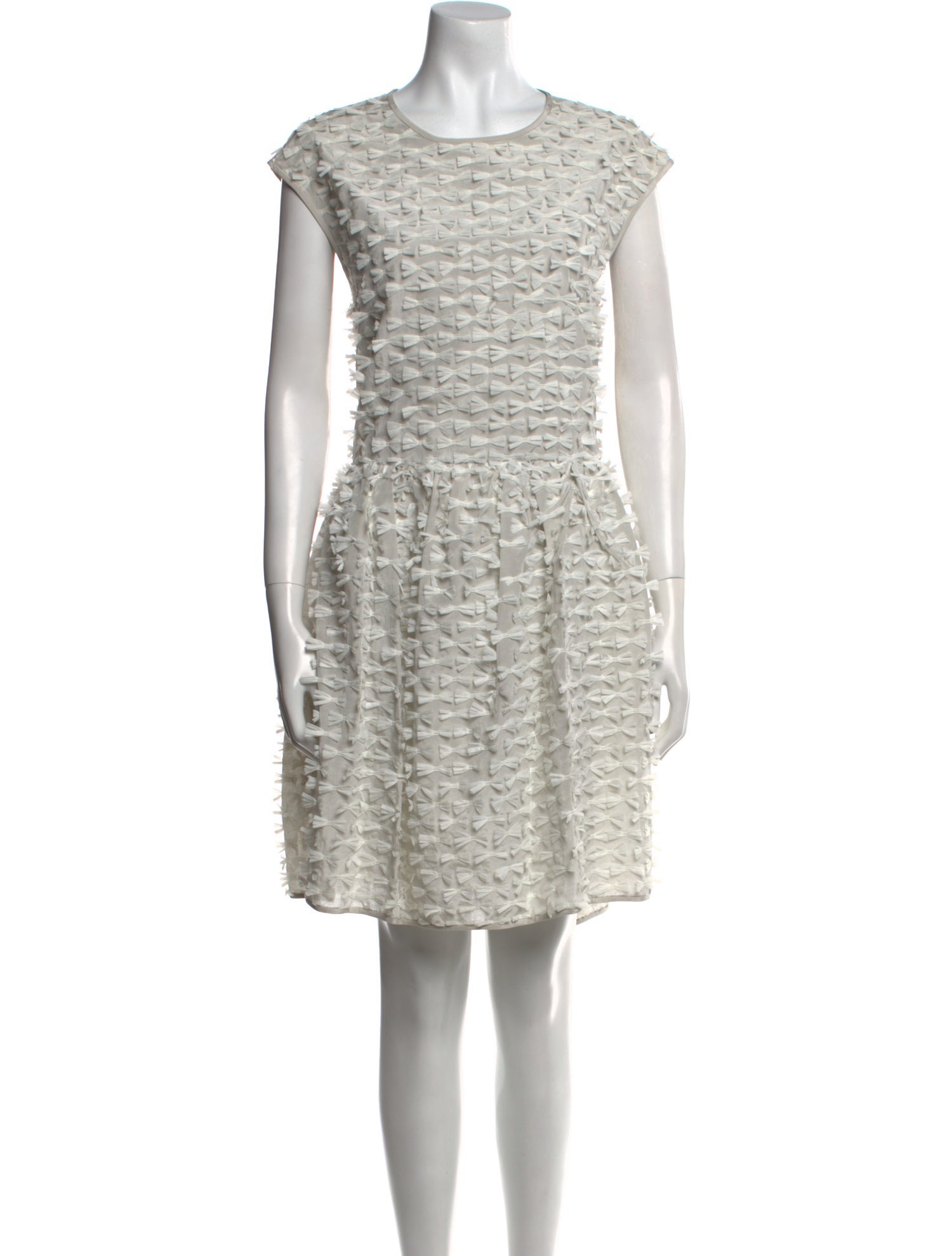 Tibi Scoop Neck Midi Length Dress