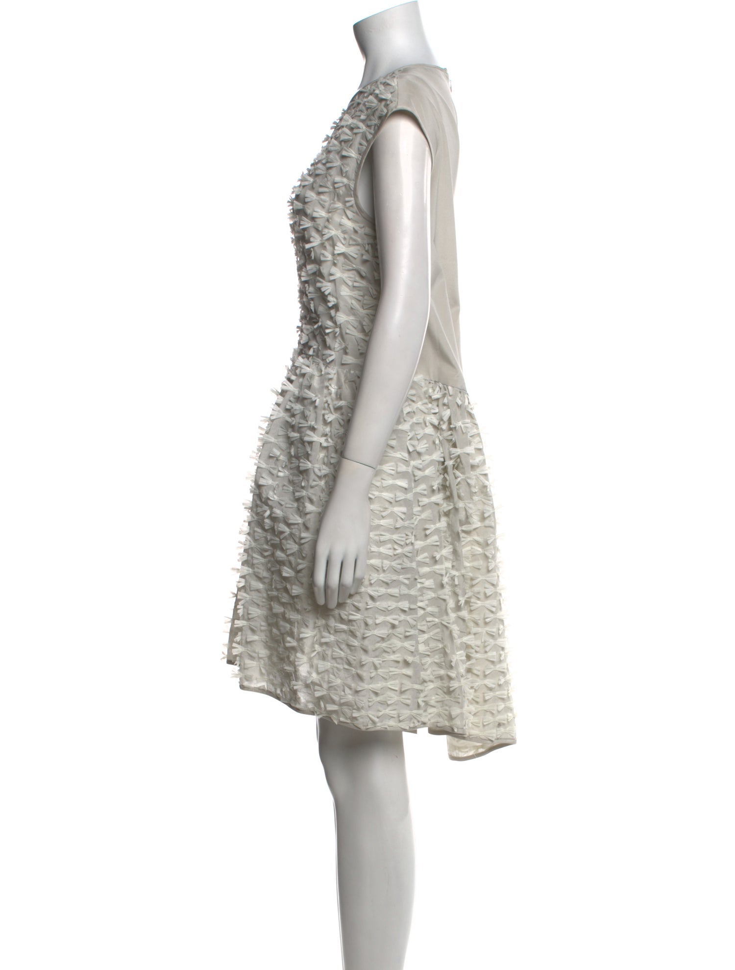 Tibi Scoop Neck Midi Length Dress