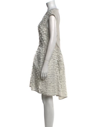 Tibi Scoop Neck Midi Length Dress