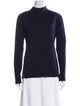 Tibi Merino Wool Mock Neck Sweatshirt