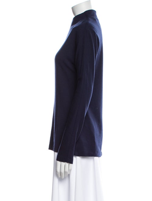 Tibi Merino Wool Mock Neck Sweatshirt