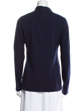 Tibi Merino Wool Mock Neck Sweatshirt