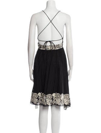 Tibi Graphic Print Mini Dress