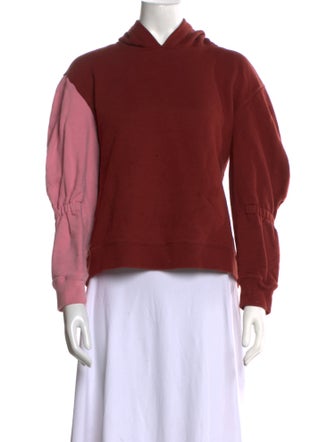 Tibi Crew Neck Long Sleeve Sweatshirt