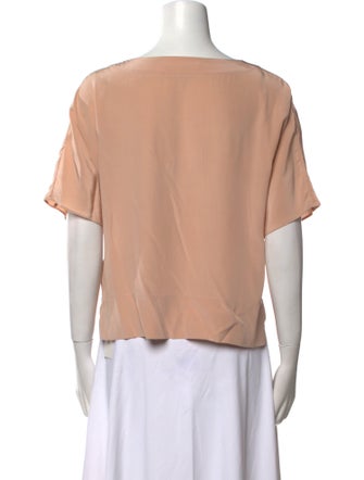 Tibi Silk Printed Crop Top