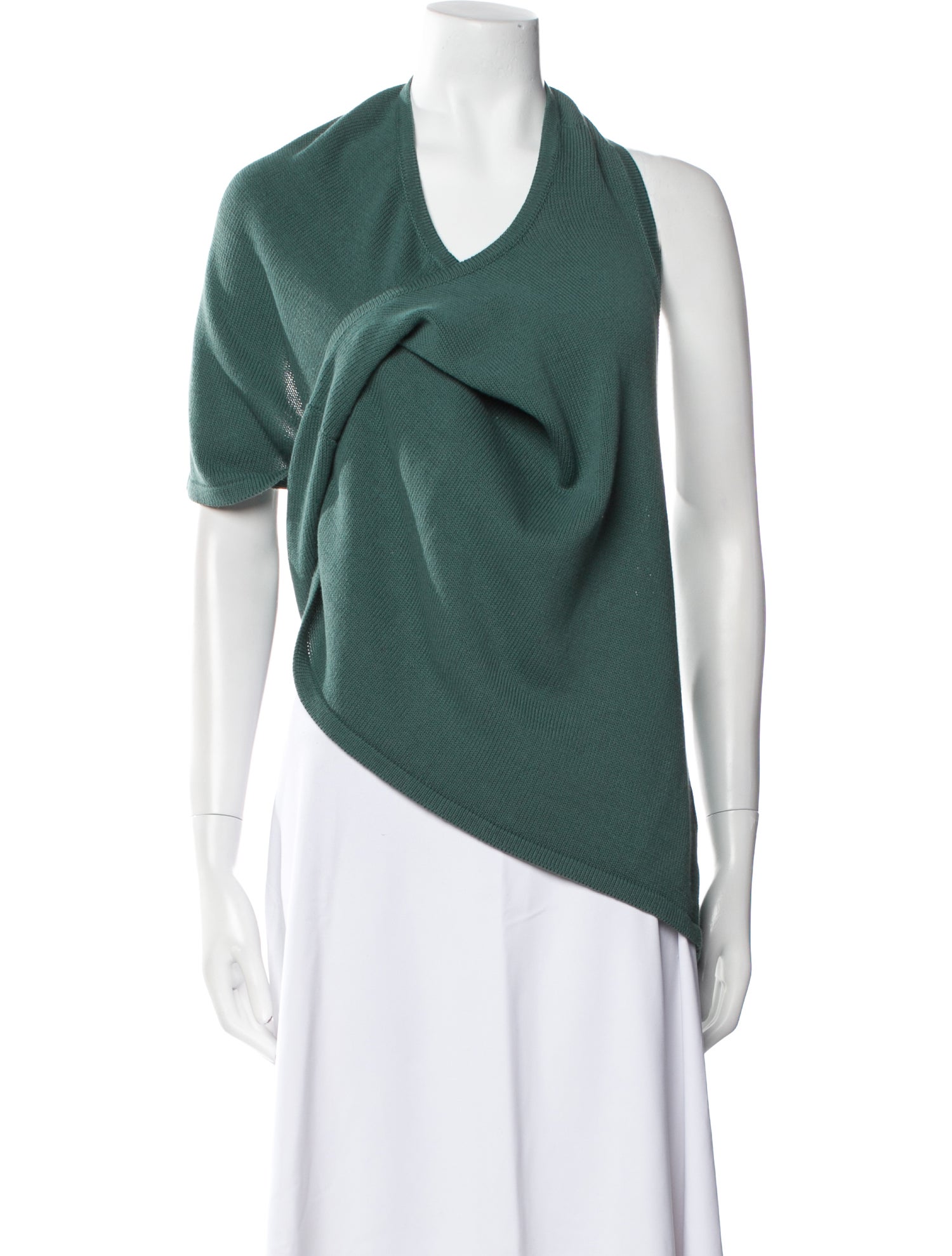 Tibi Cowl Neck Sleeveless Top