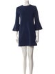 Tibi Crew Neck Mini Dress