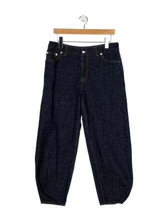 Tibi Mid-Rise Straight Leg Jeans