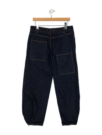 Tibi Mid-Rise Straight Leg Jeans