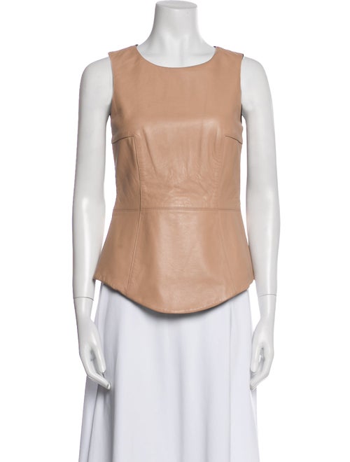 Tibi Scoop Neck Sleeveless Top