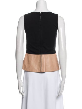 Tibi Scoop Neck Sleeveless Top