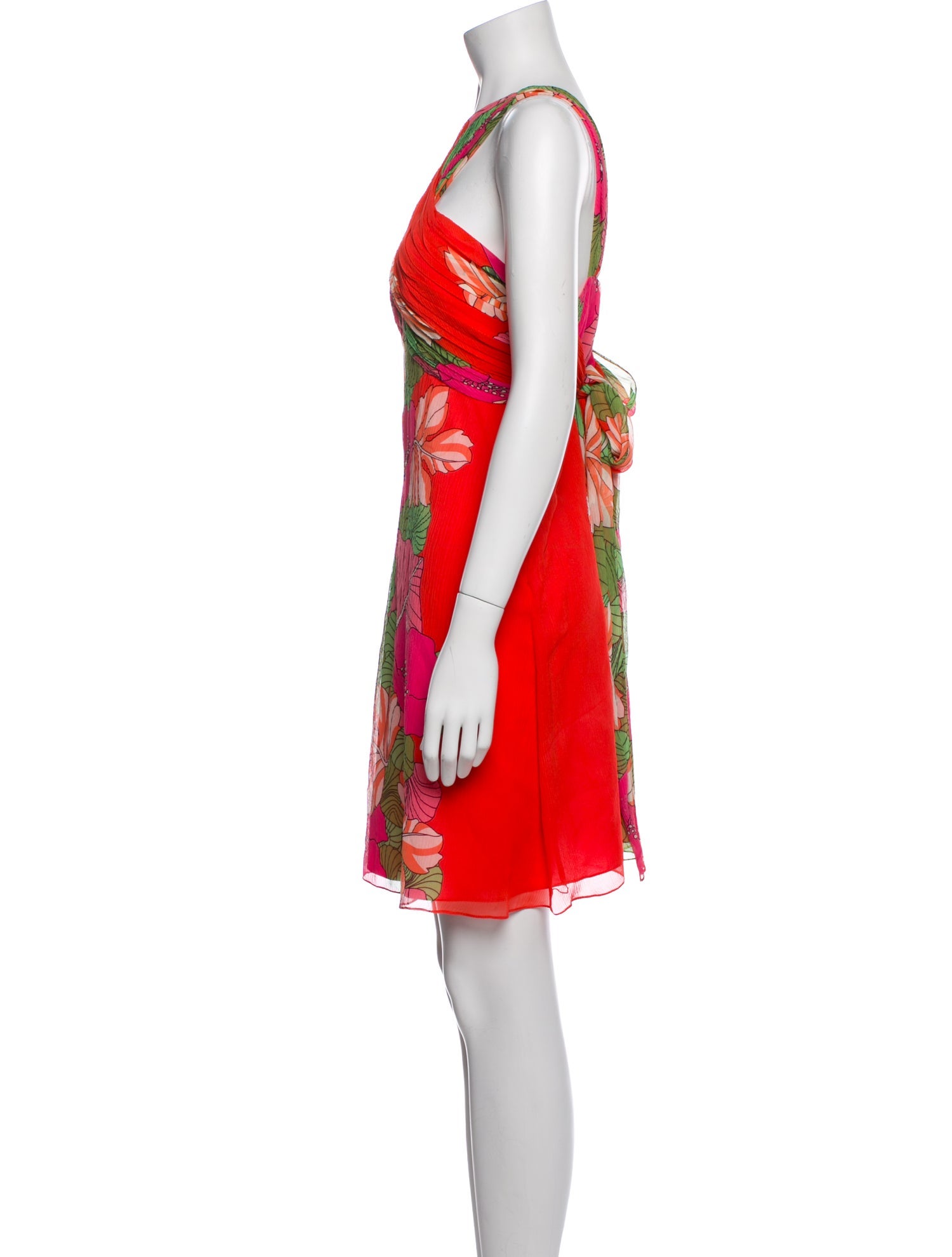 Tibi Floral Print Mini Dress