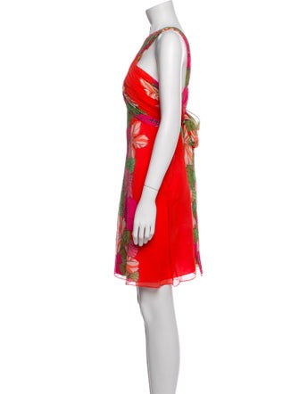 Tibi Floral Print Mini Dress