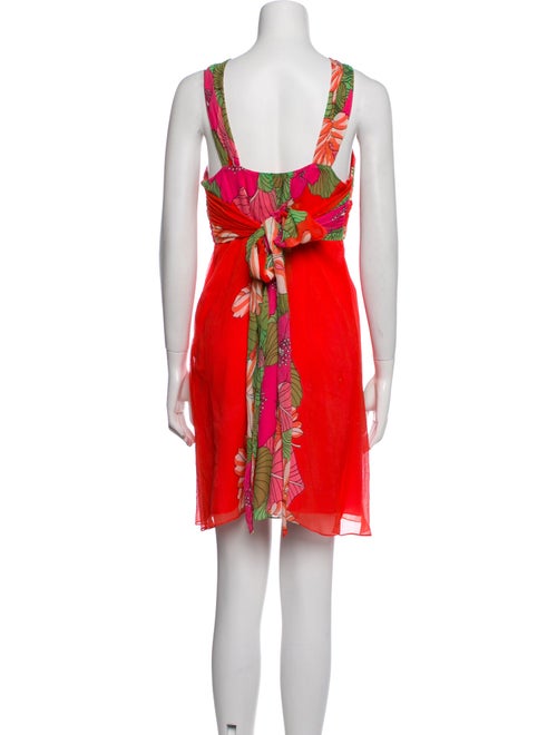 Tibi Floral Print Mini Dress