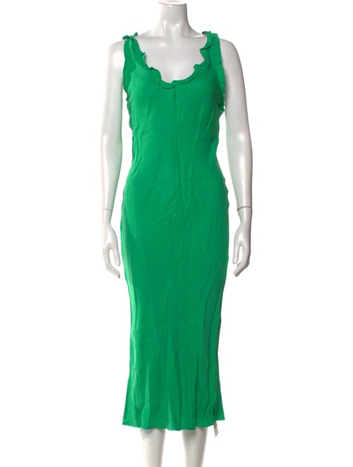 Tibi Scoop Neck Long Dress