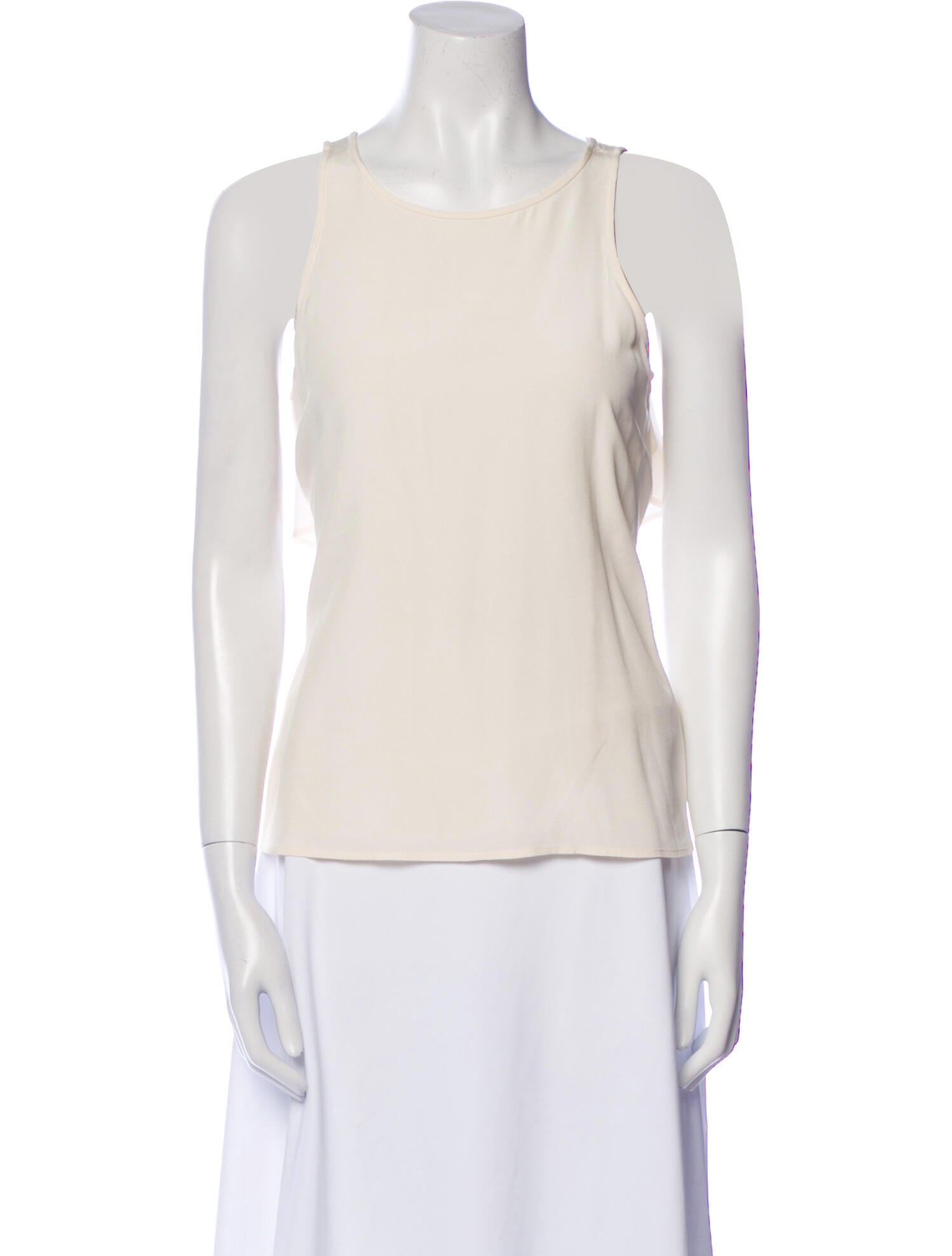 Tibi Scoop Neck Sleeveless Top