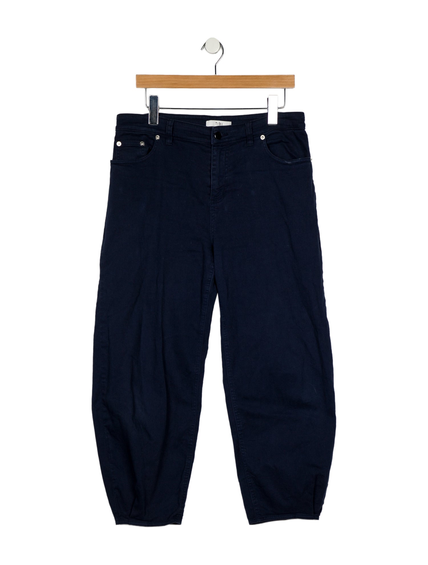 Tibi Mid-Rise Straight Leg Jeans