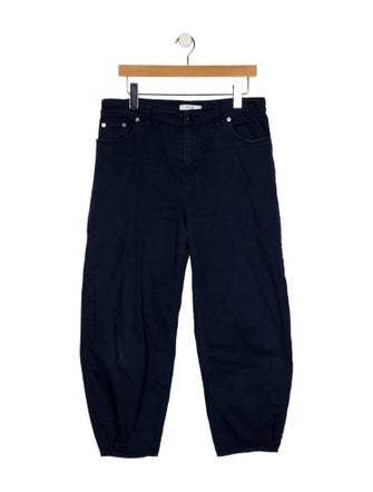 Tibi Mid-Rise Straight Leg Jeans