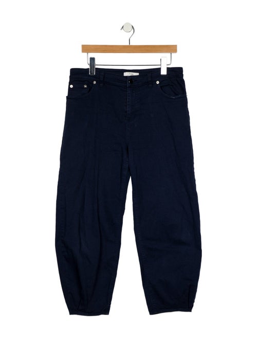 Tibi Mid-Rise Straight Leg Jeans