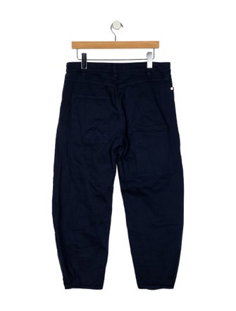 Tibi Mid-Rise Straight Leg Jeans