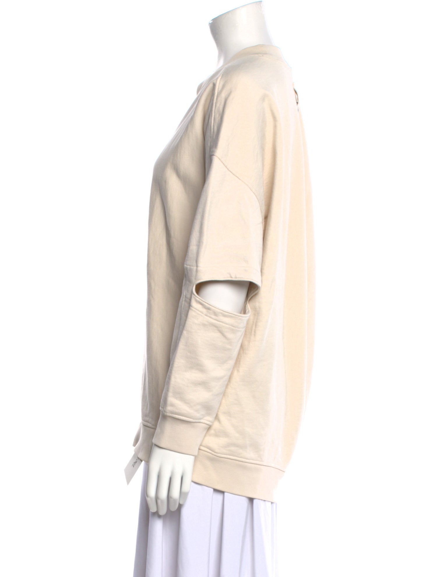 Tibi Crew Neck Long Sleeve Sweatshirt